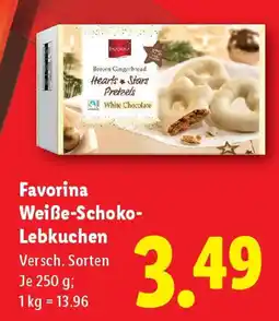 Lidl Favorina Weiße-Schoko- Lebkuchen Angebot