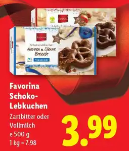 Lidl Favorina Schoko- Lebkuchen Angebot