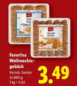 Lidl Favorina Weihnachts- gebäck Angebot