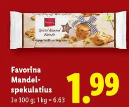 Lidl Favorina Mandel- spekulatius Angebot