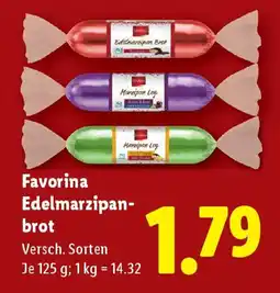 Lidl Favorina Edelmarzipan- brot Angebot