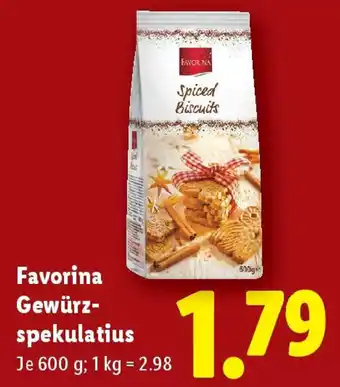Lidl Favorina Gewürz- spekulatius Angebot