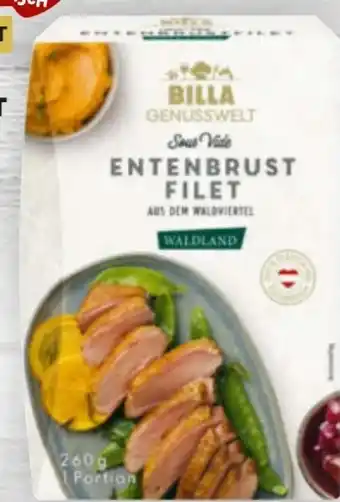 Billa Genusswelt Entenkeule Sous Vide