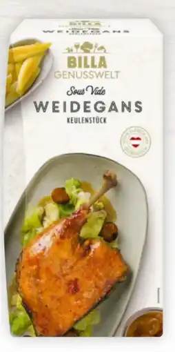 Billa Billa Genusswelt Weidegansl Bruststück Sous Vide Angebot
