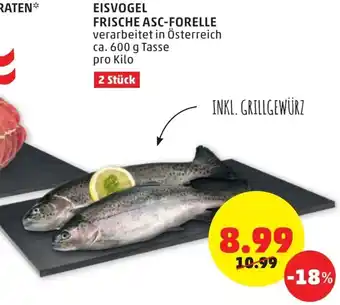 PENNY Eisvogel Frische Asc Forelle 2 Stück Angebot