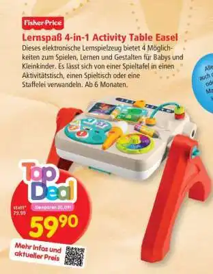 Interspar Lernspaß 4-in-1 Activity Table Easel Angebot