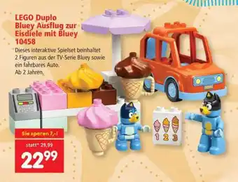LEGO Duplo Bluey Ausflug zur Eisdiele mit Bluey 10458