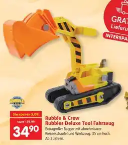 Interspar Rubble & Crew Rubbles Deluxe Tool Fahrzeug Angebot