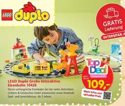 Interspar LEGO Duplo Große Interaktive Eisenbahn 10428 Angebot
