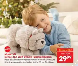 Interspar Minecraft Dennis the Wolf Deluxe Funktionsplüsch Angebot