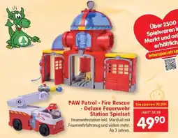 Interspar PAW Patrol - Fire Rescue - Deluxe Feuerwehr Station Spielset Angebot