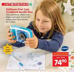 Interspar KidiZoom Print Cam Scrapbook Bundle blau Angebot
