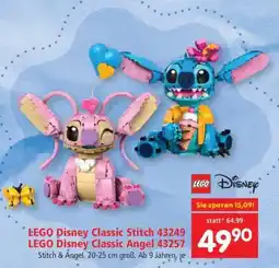 Interspar LEGO Disney Classic Stitch 43249 LEGO Disney Classic Angel 43257 Angebot