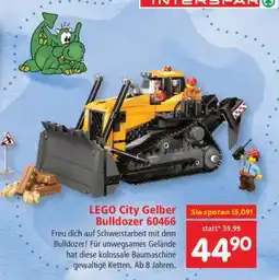 Interspar LEGO City Gelber Bulldozer 60466 Angebot