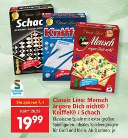Interspar Classic Line: Mensch ärgere Dich nicht / Kniffel / Schach Angebot
