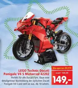 Interspar LEGO Technic Ducati Panigale V4 S Motorrad 42202 Angebot