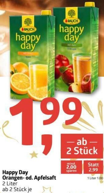 ADEG Happy Day Orangen-Od. Apfelsaft 2 Liter Angebot