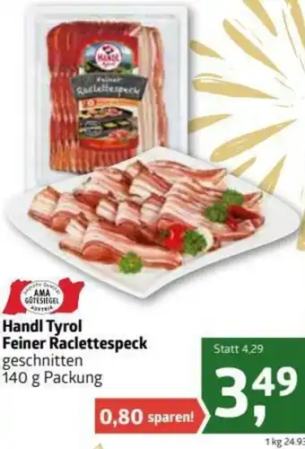 ADEG Handl Tyrol Feiner Raclettespeck 140g Angebot