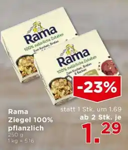 Unimarkt Rama Ziegel 100% pflanzlich Angebot