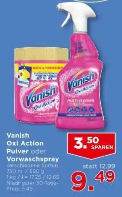 Unimarkt Vanish Oxi Action Pulver oder Vorwaschspray Angebot