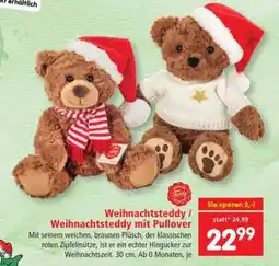 Interspar Weihnachtsteddy / Weihnachtsteddy mit Pullover Angebot