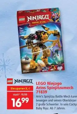 Interspar LEGO Ninjago Arins Spinjitzumech 71839 Angebot