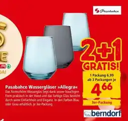 Interspar Pasabahce Wassergläser Allegra Angebot