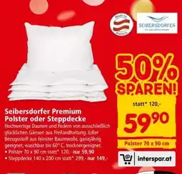 Interspar Seibersdorfer Premium Polster oder Steppdecke Angebot