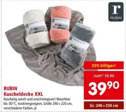 Interspar RUBIN Kuscheldecke XXL Angebot