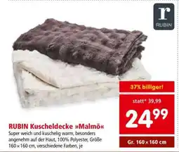 Interspar RUBIN Kuscheldecke Malmö Angebot