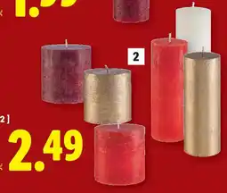 Lidl LIVARNO home Stumpenkerze Angebot