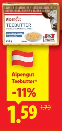 Lidl Alpengut Teebutter Angebot