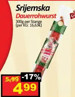 Wurstico Srijemska Angebot