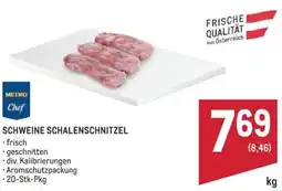Metro Schweine schalenschnitzel Angebot