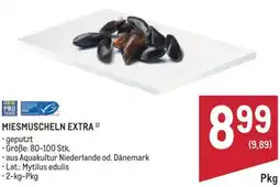 Metro Miesmuscheln extra Angebot