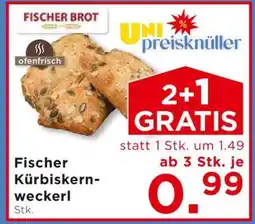 Unimarkt Fischer Kürbiskernweckerl Angebot