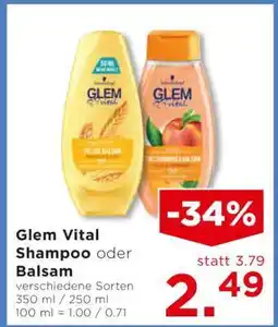 Unimarkt Glem Vital Shampoo oder Balsam Angebot
