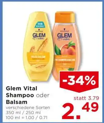 Unimarkt Glem Vital Shampoo oder Balsam Angebot