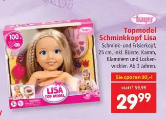 Interspar Topmodel Schminkkopf Lisa Angebot
