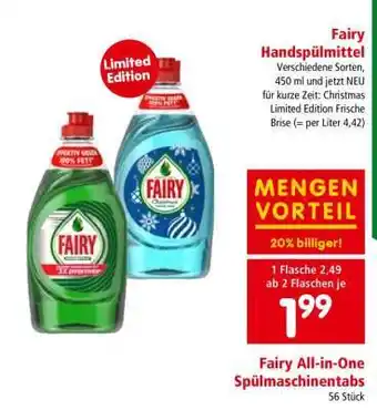Interspar Fairy Handspülmittel Angebot