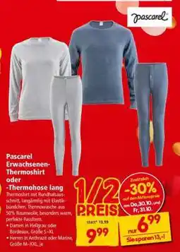 Interspar Pascarel Erwachsenen-Thermoshirt oder -Thermohose lang Angebot