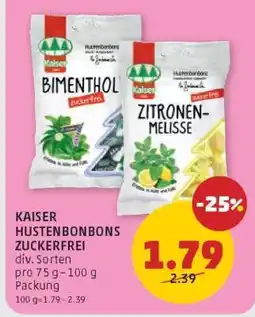 PENNY KAISER HUSTENBONBONS ZUCKERFREI Angebot