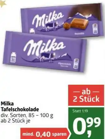 ADEG Milka Tafelschokolade 85-100g Angebot