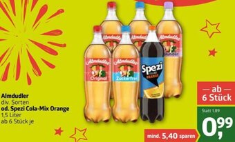ADEG Almdudler Od. Spezi Cola-Mix Orange Angebot