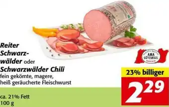 Nah&Frisch Reiter Schwarz-Wälder Oder Schwarzwälder Chili 100g Angebot