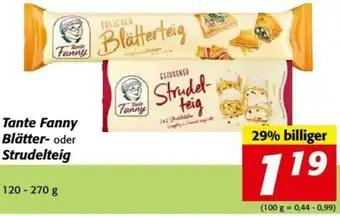 Nah&Frisch Tante Fanny Blätter-Oder Strudelteig 120-270g Angebot
