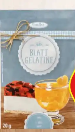 Hofer Bella Blattgelatine Angebot