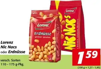 Nah&Frisch Lorenz Nic Nacs oder Erdnüsse 110-175g Angebot