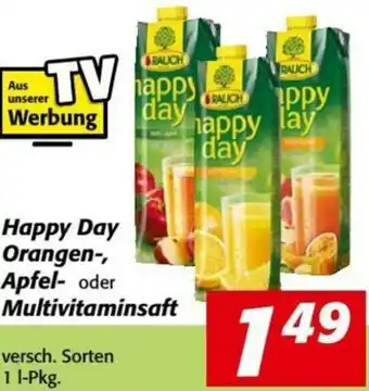 Nah&Frisch Happy Day Orangen-, Apfel- Oder Multivitaminsaft Angebot