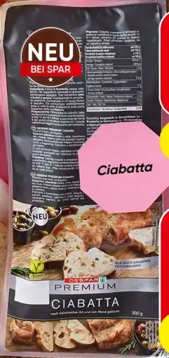 Spar Despar Premium Ciabatta Angebot